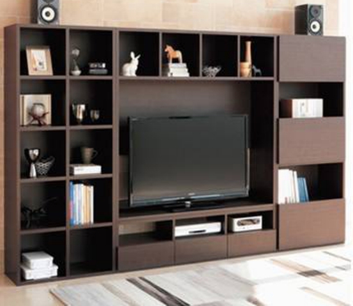 选择合适的电视柜设计样式，提升客厅室内装修设计的美观度