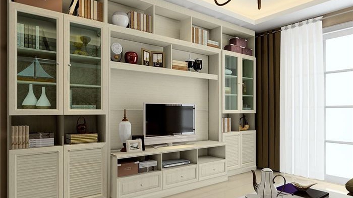 挑选实用又美观的电视柜，呈现更好的客厅室内装修设计风格
