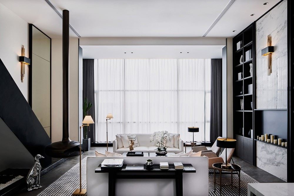 装修设计红惠园190平米复式-简欧轻奢风格室内家装案例效果图