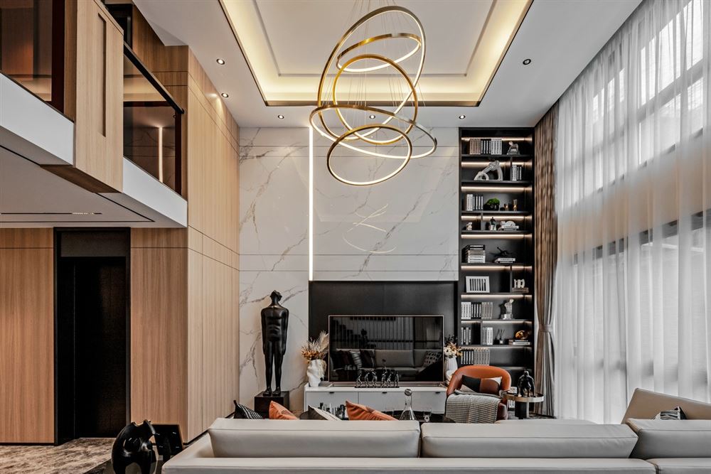 室内装修骊都国际202平方米复式-现代轻奢风格室内设计家装案例
