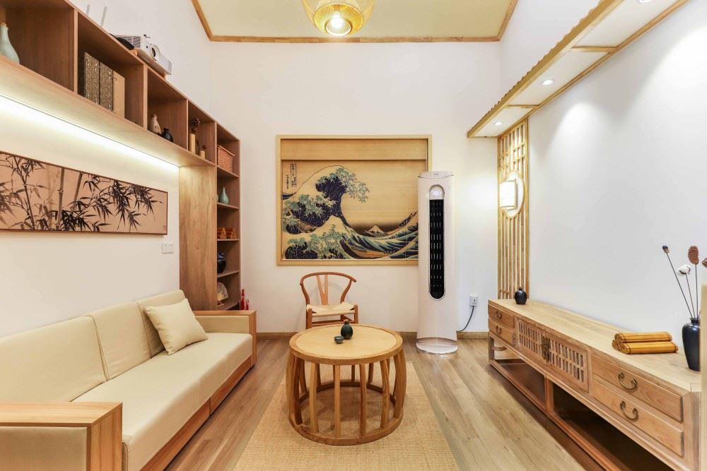 裝修(xiu)設計騰瑞幸福里50平(ping)米復式公寓-日式風格室內家裝案例效(xiao)果圖