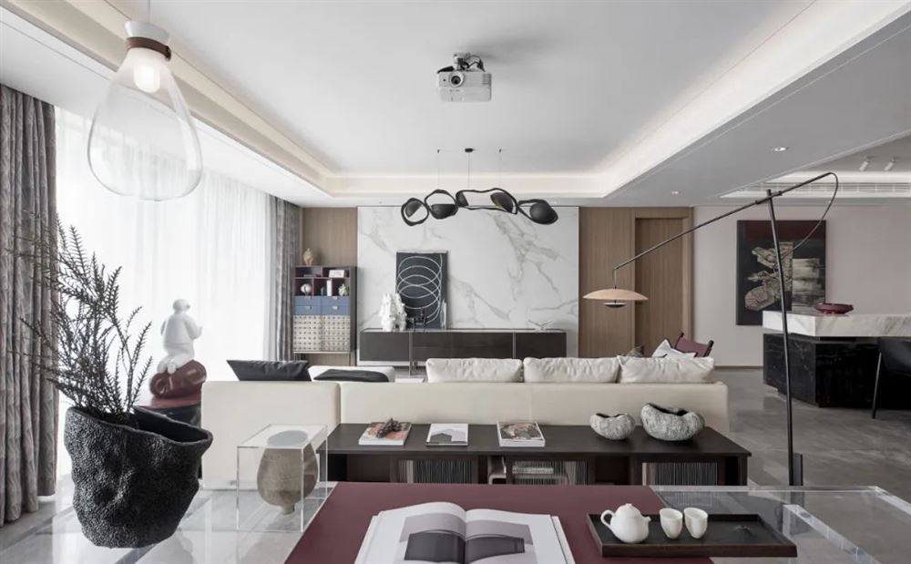 室內裝修洱海傳(chuan)奇188平米五居-新中式風格室內設計家裝案例