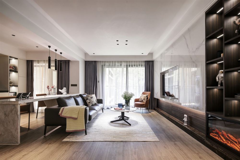 室内装修龙湖春江名城130平方米四居-现代简约风格室内设计家装案例