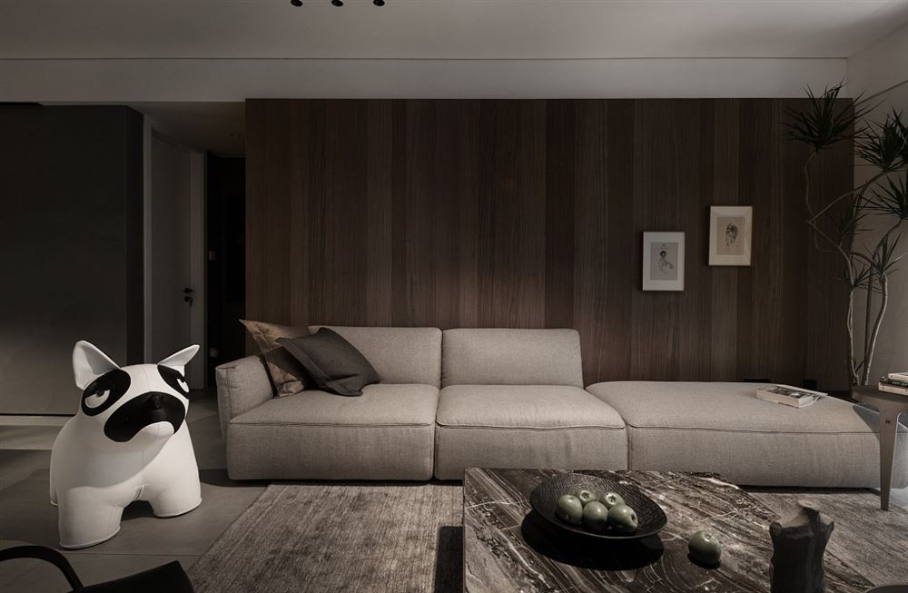 装修设计美的君兰江山150平方米四居-现代简约风格室内家装案例效果图