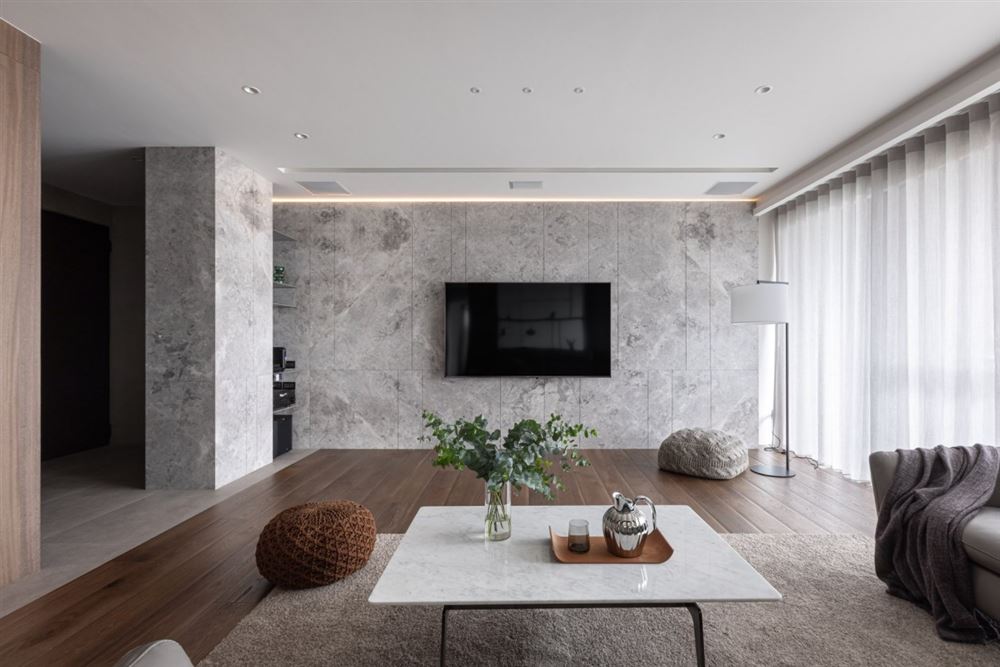 室内装修美的君兰江山168平方米四居-现代简约风格室内设计家装案例