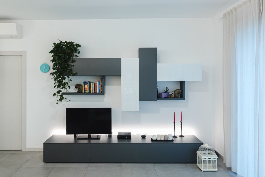 松鹤国际新城75平米复式公寓-现代前卫风格家装设计室内装修效果图