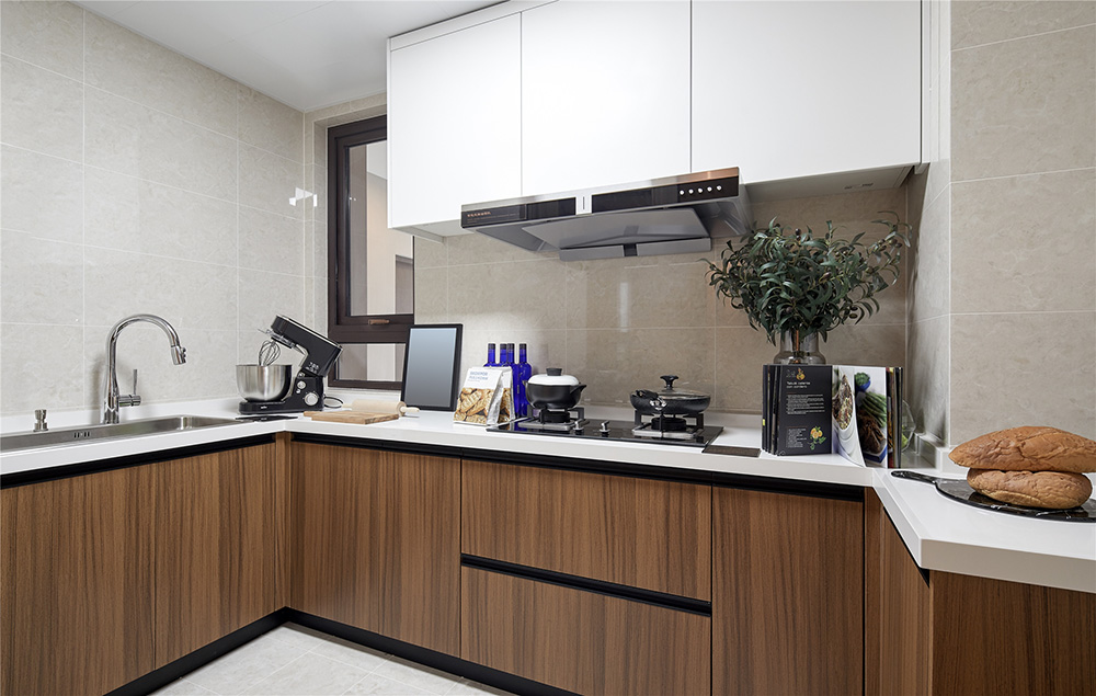 现代前卫风格室内装修效果图-恒大绿洲三居98平米-厨房