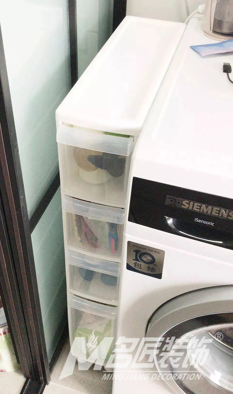 家居空间收纳-洗衣机侧置物架