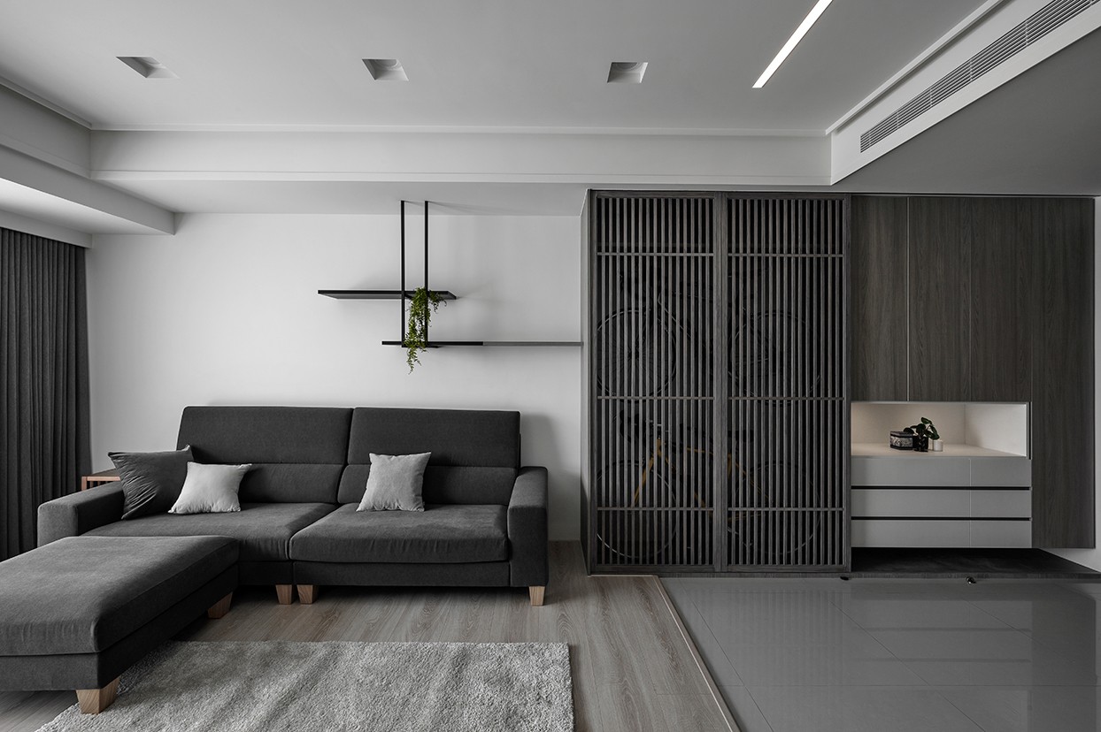 装修案例现代简约风格室内装修效果图-客厅沙发
