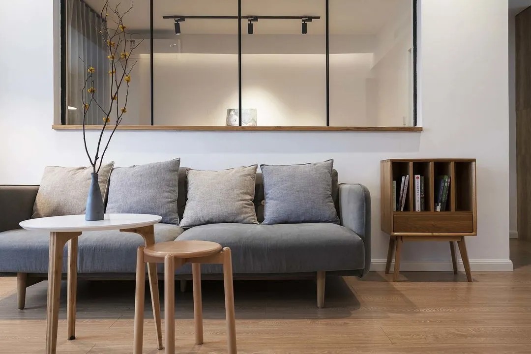 装修案例日式简约风格室内装修效果图-客厅沙发