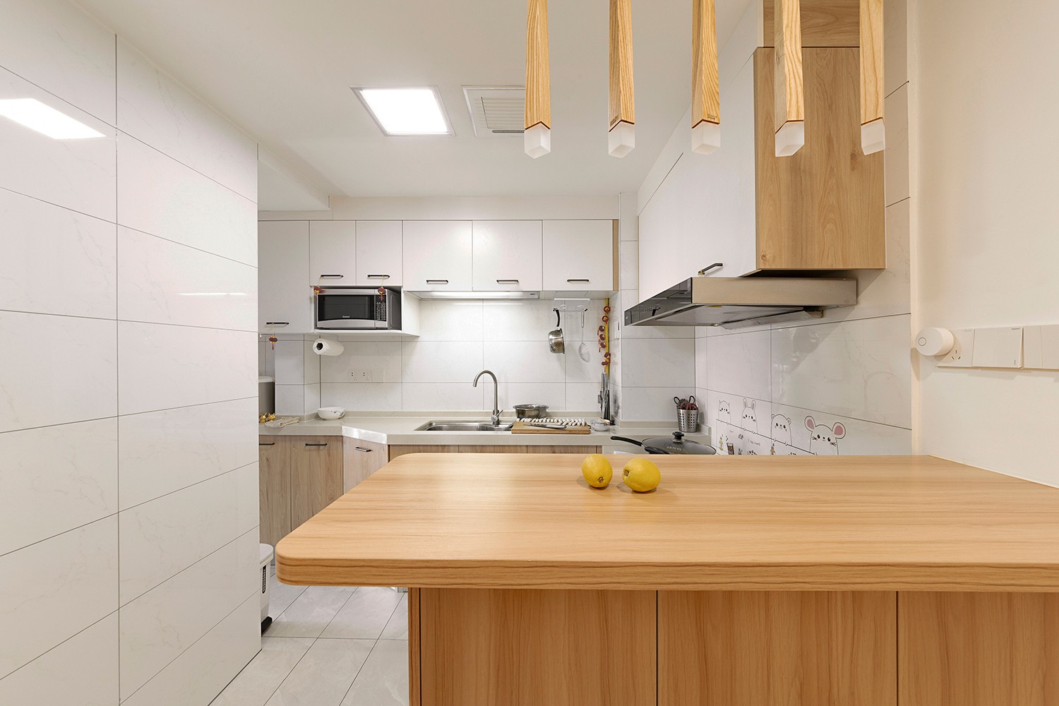 原木日式风格家装设计室内装修效果图-厨房