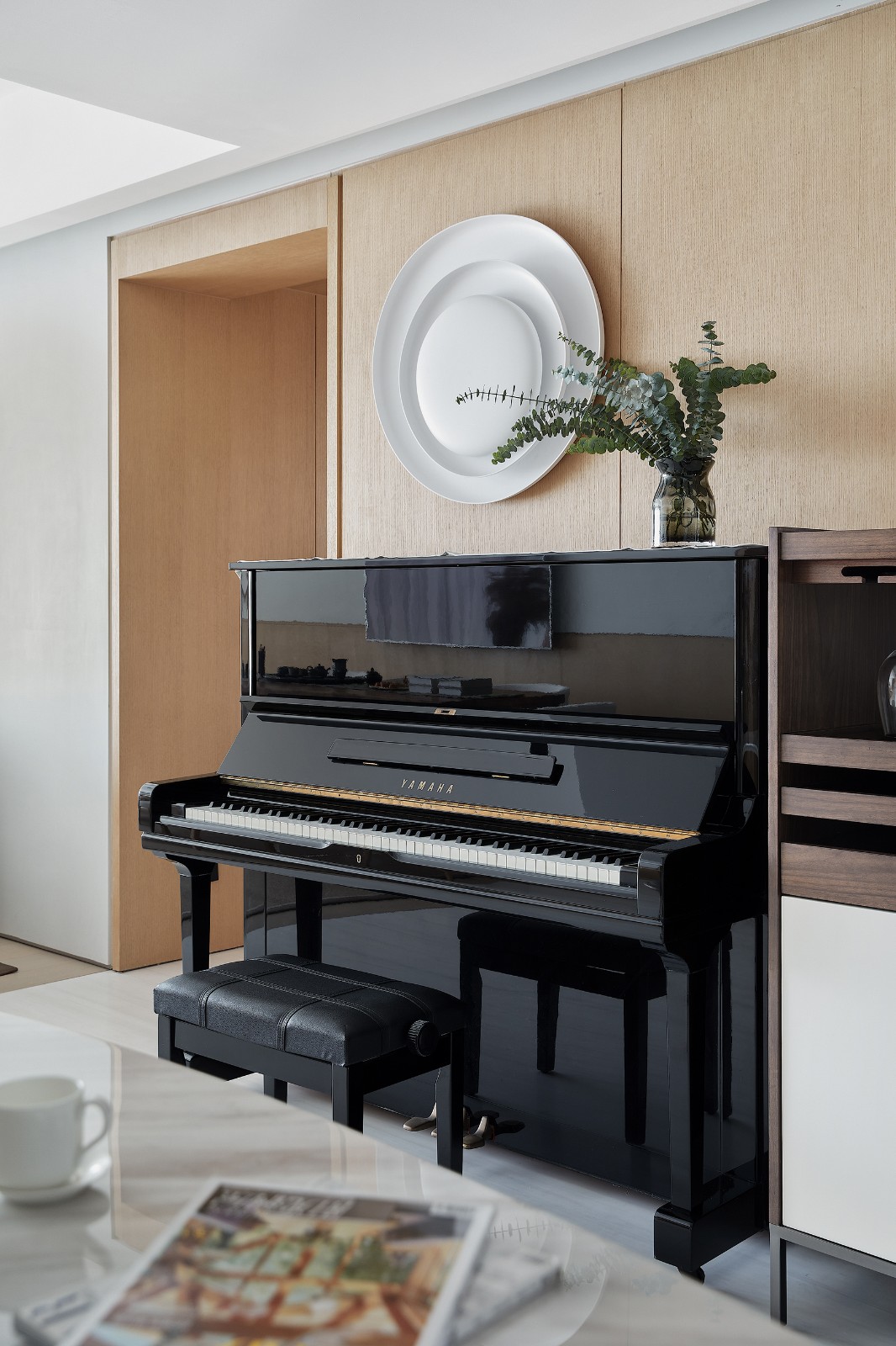 现代简约风格家装设计室内装修效果图-钢琴