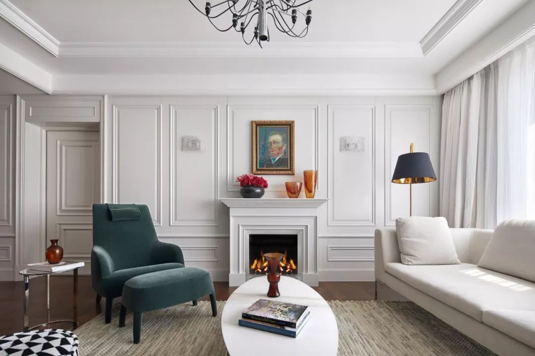 美式现代风格家装设计室内装修效果图-客厅沙发
