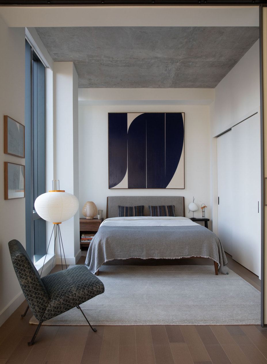 北欧现代风格家装设计室内装修效果图-卧室