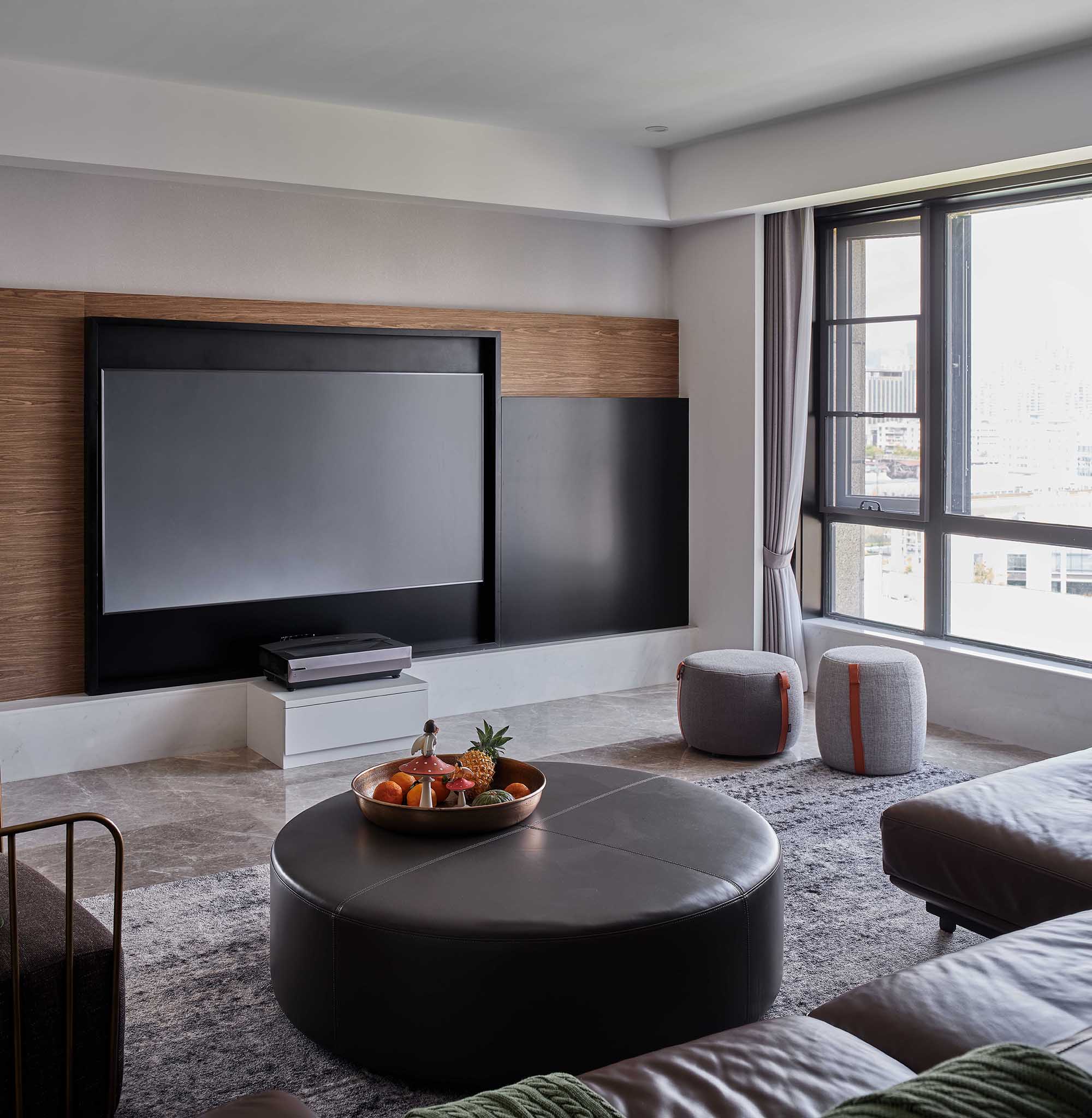 现代简约风格室内家装案例效果图-客厅电视背景墙