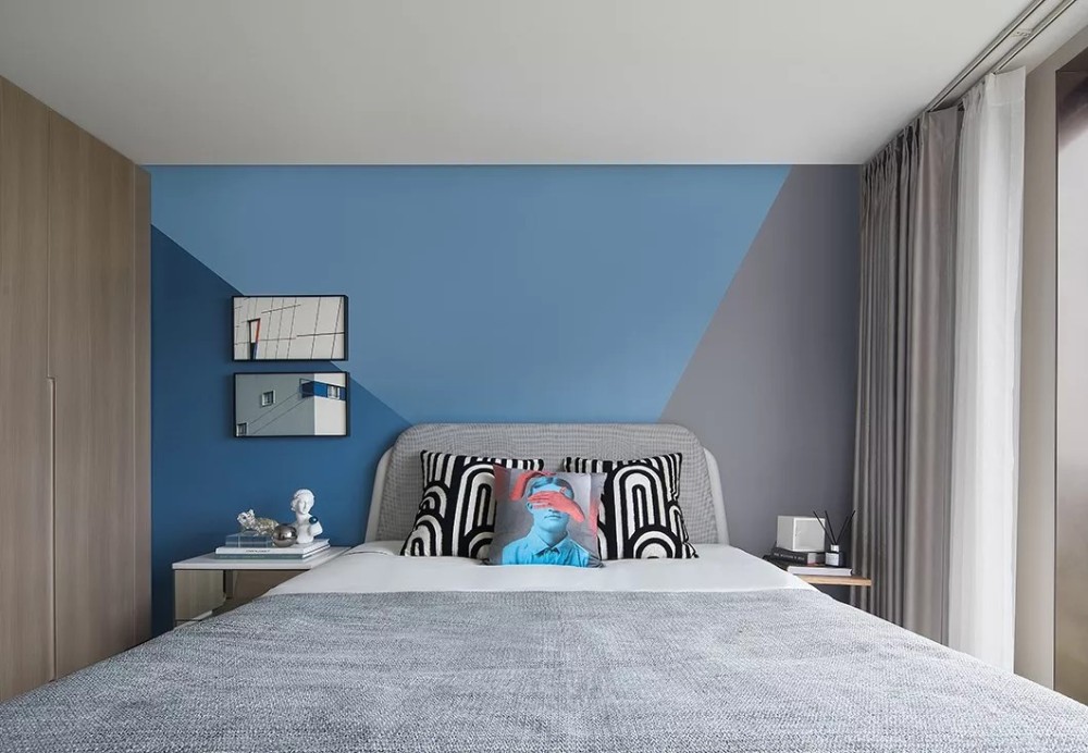 现代北欧风格室内家装案例效果图-卧室