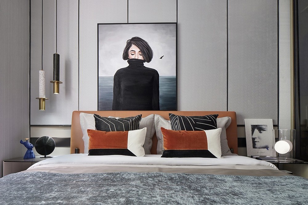 现代简约风格室内家装案例效果图-卧室