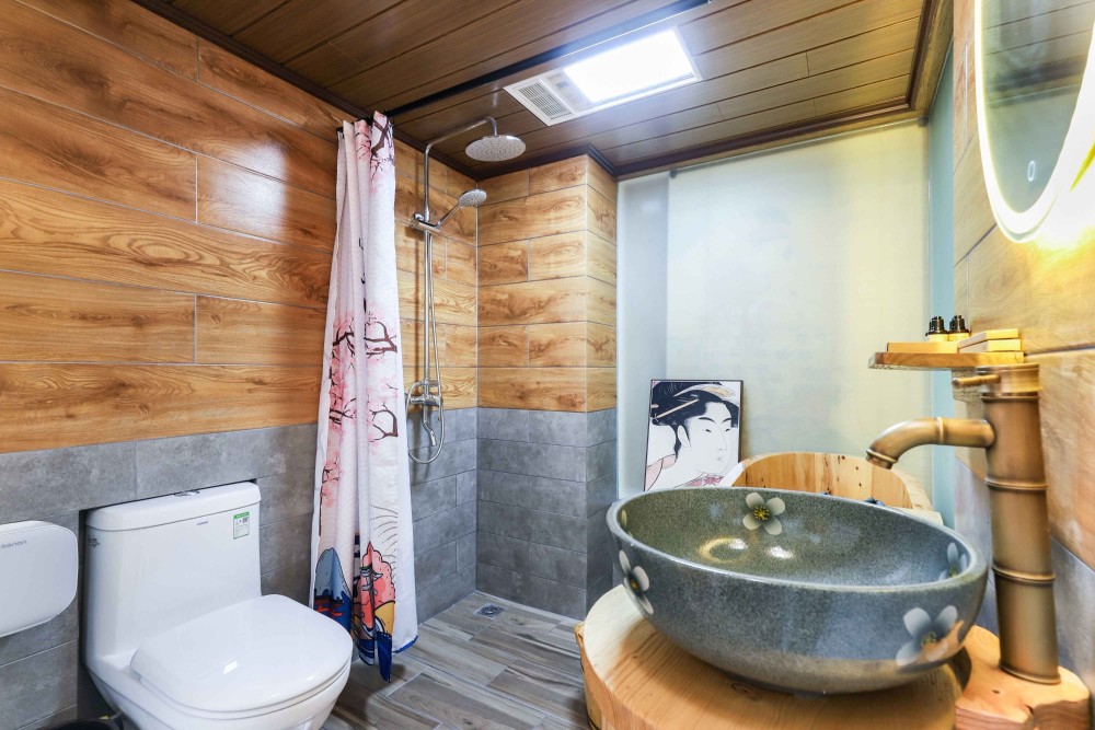 日式风格复式公寓室内家装案例效果图-卫生间