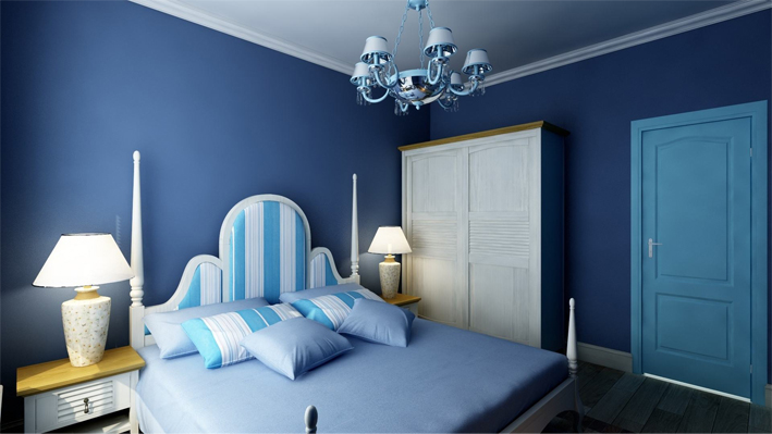 卧室装修设计蓝色浪漫