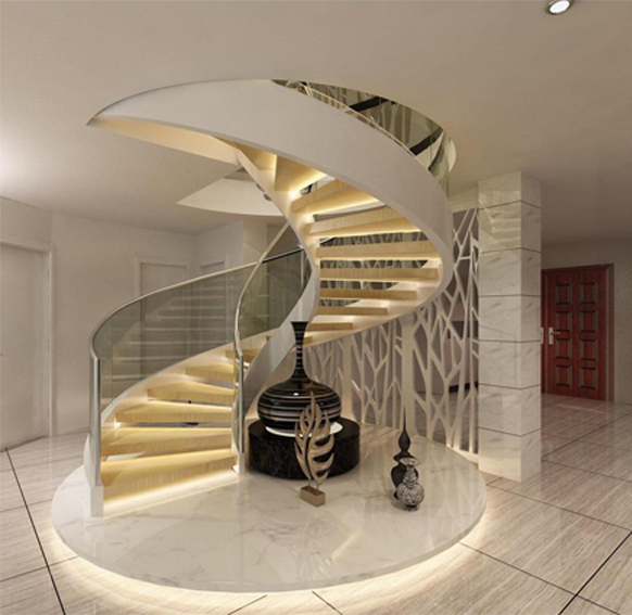室内装修设计螺旋形楼梯