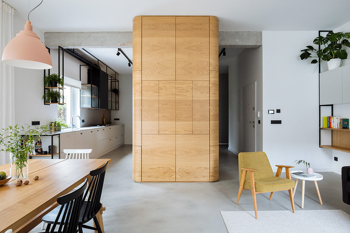 北欧风格室内家装案例效果图-餐厅厨房