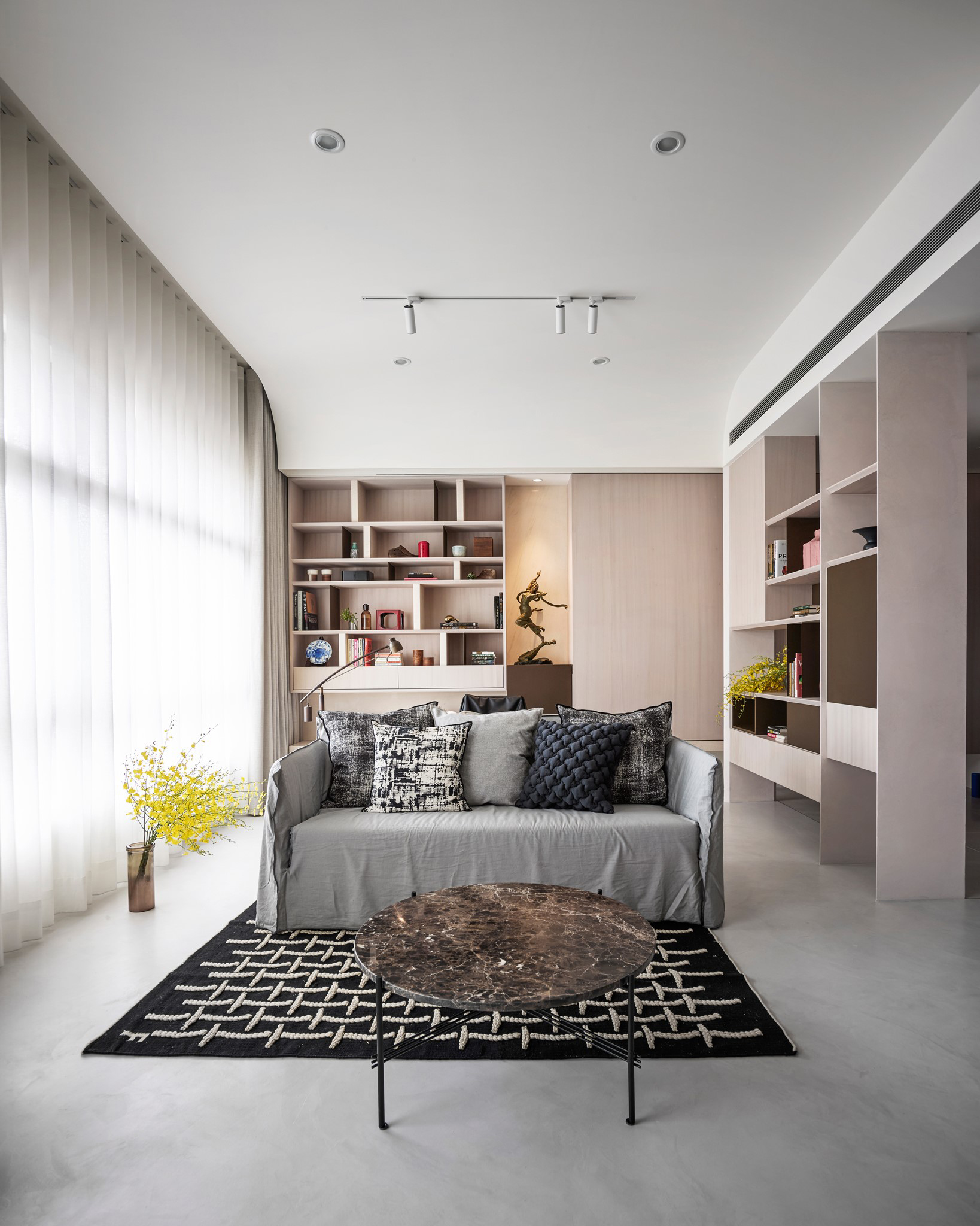 现代混搭风格室内设计家装案例-客厅沙发