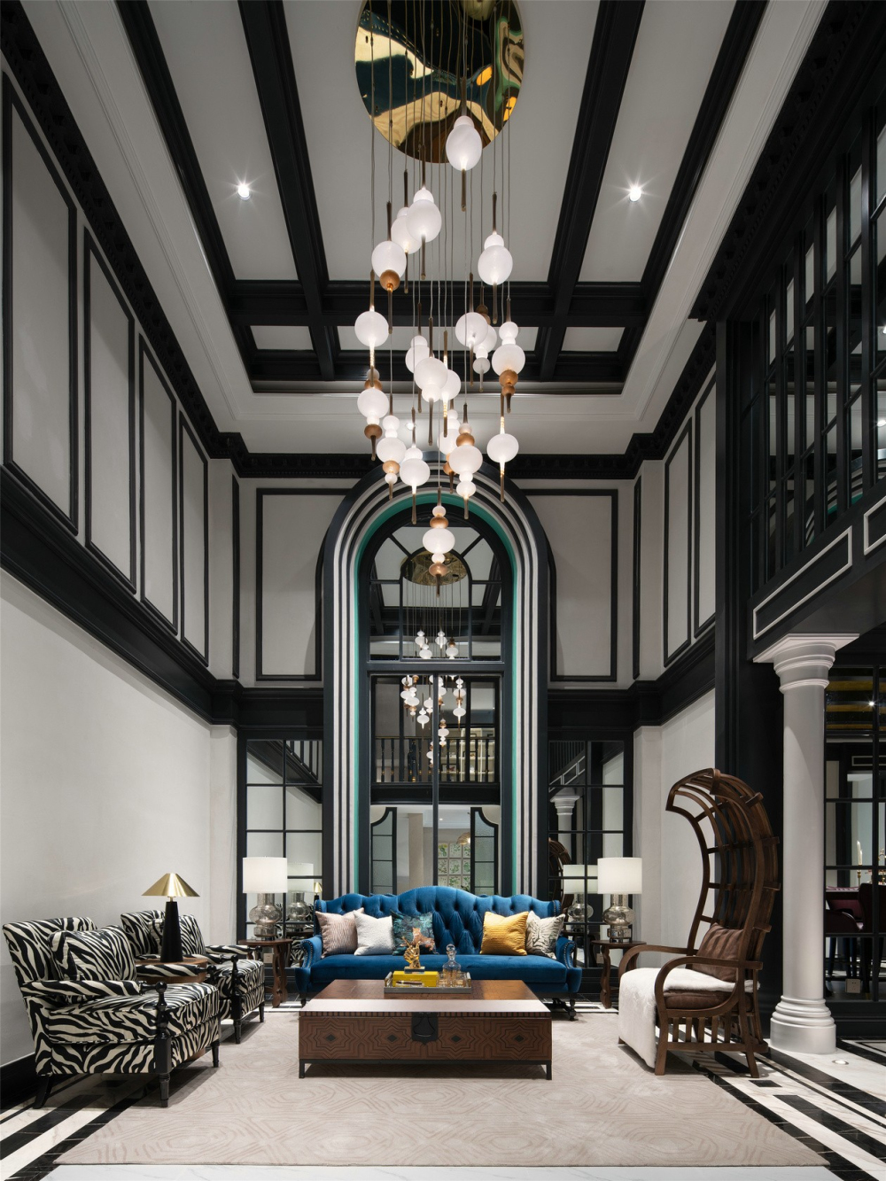 欧式古典风格别墅室内设计家装案例-会客厅