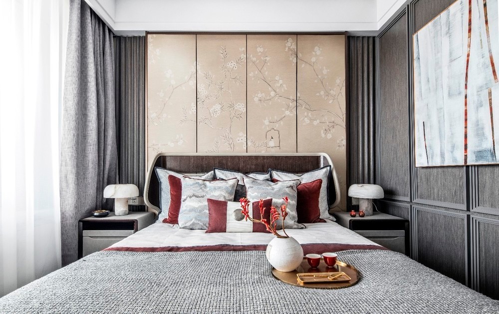 新中式奢华风格室内设计家装案例-卧室