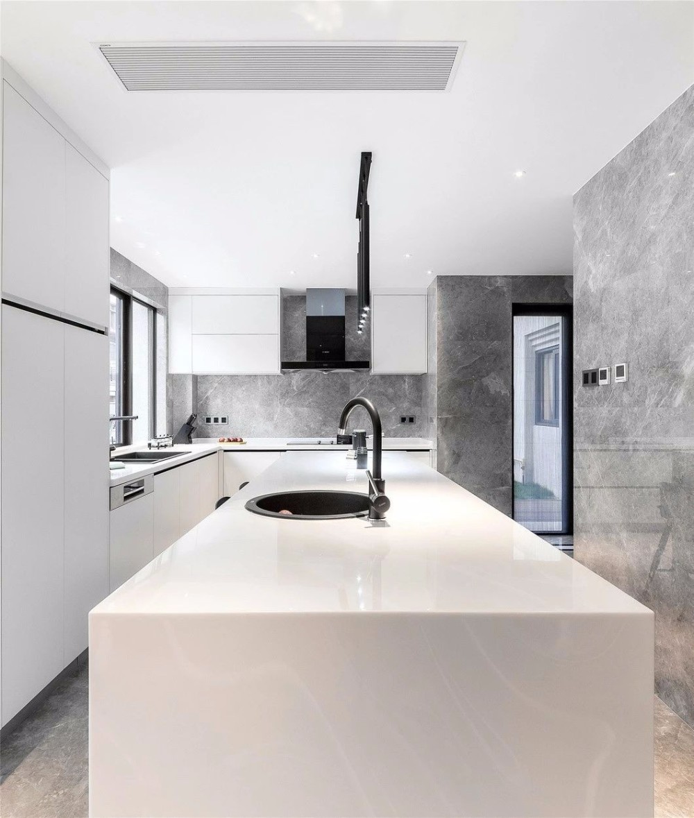 现代简约高级灰风格室内设计家装案例-厨房