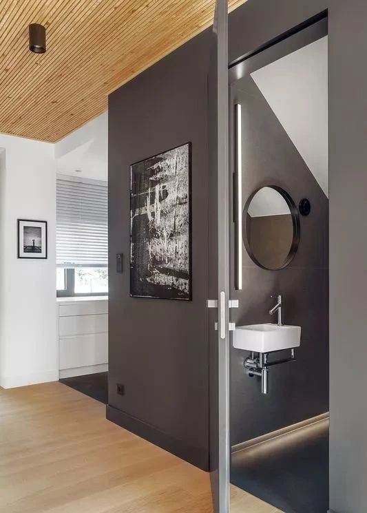 极简原木风格室内设计家装案例-卫生间