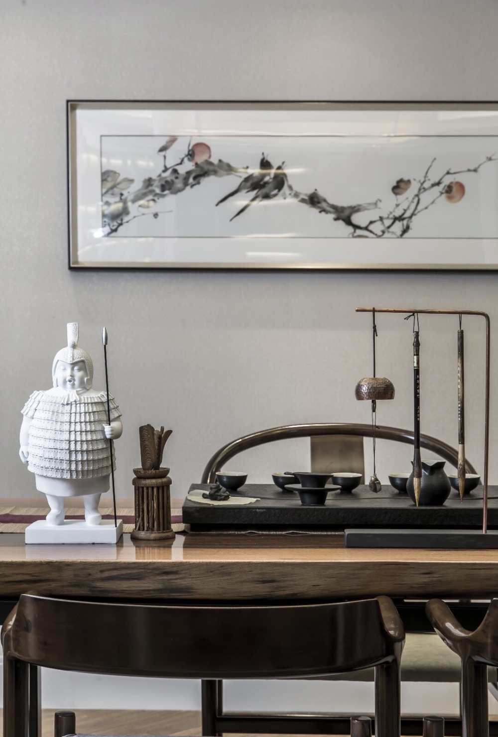 欧式复古风格别墅室内设计家装案例-书房书桌