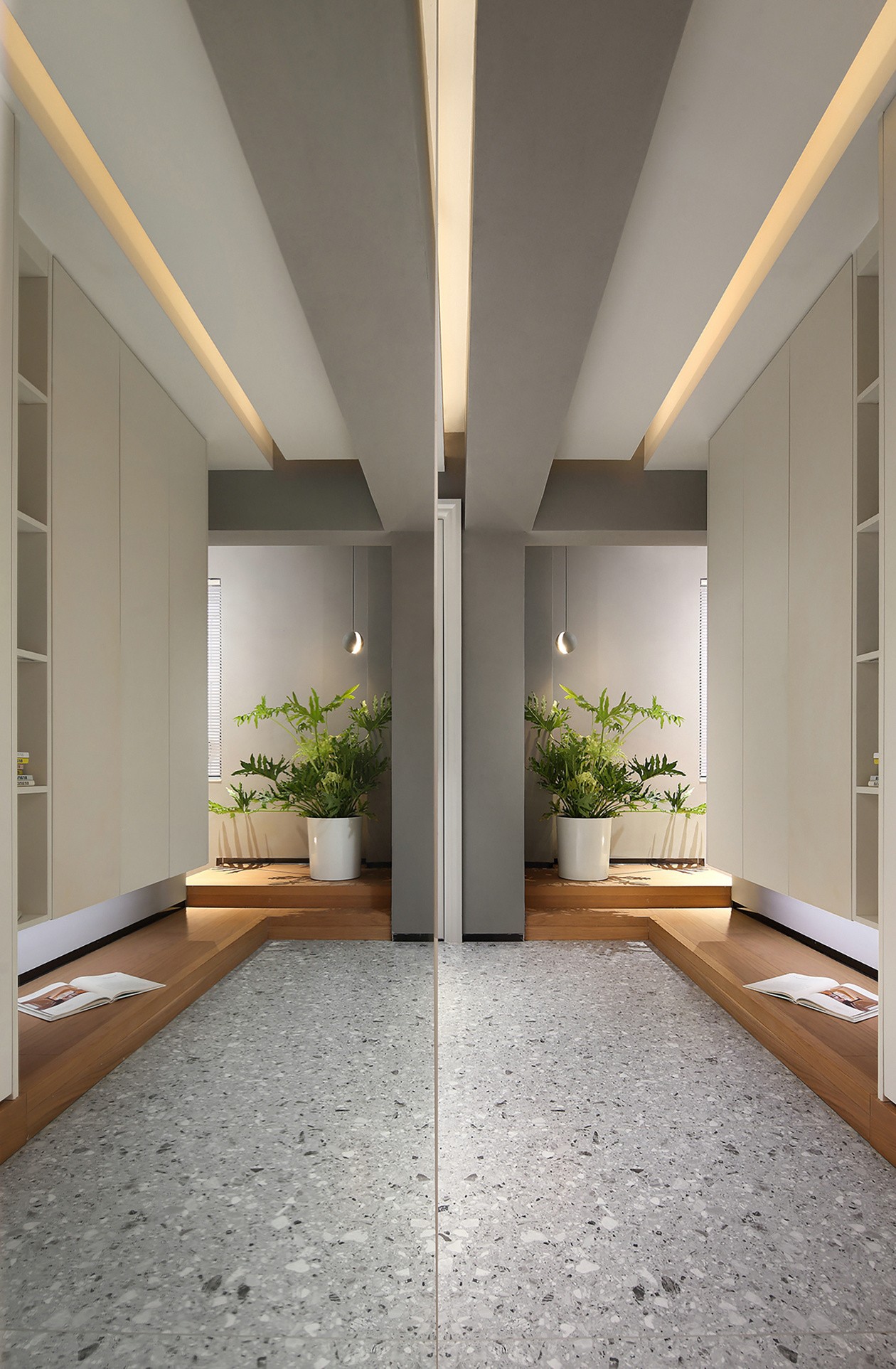 现代极简风格室内设计家装案例-玄关走廊