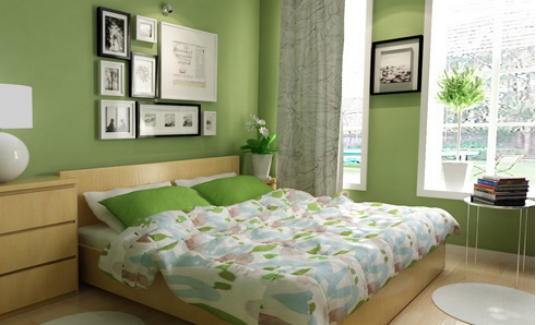 绿色卧室装修设计