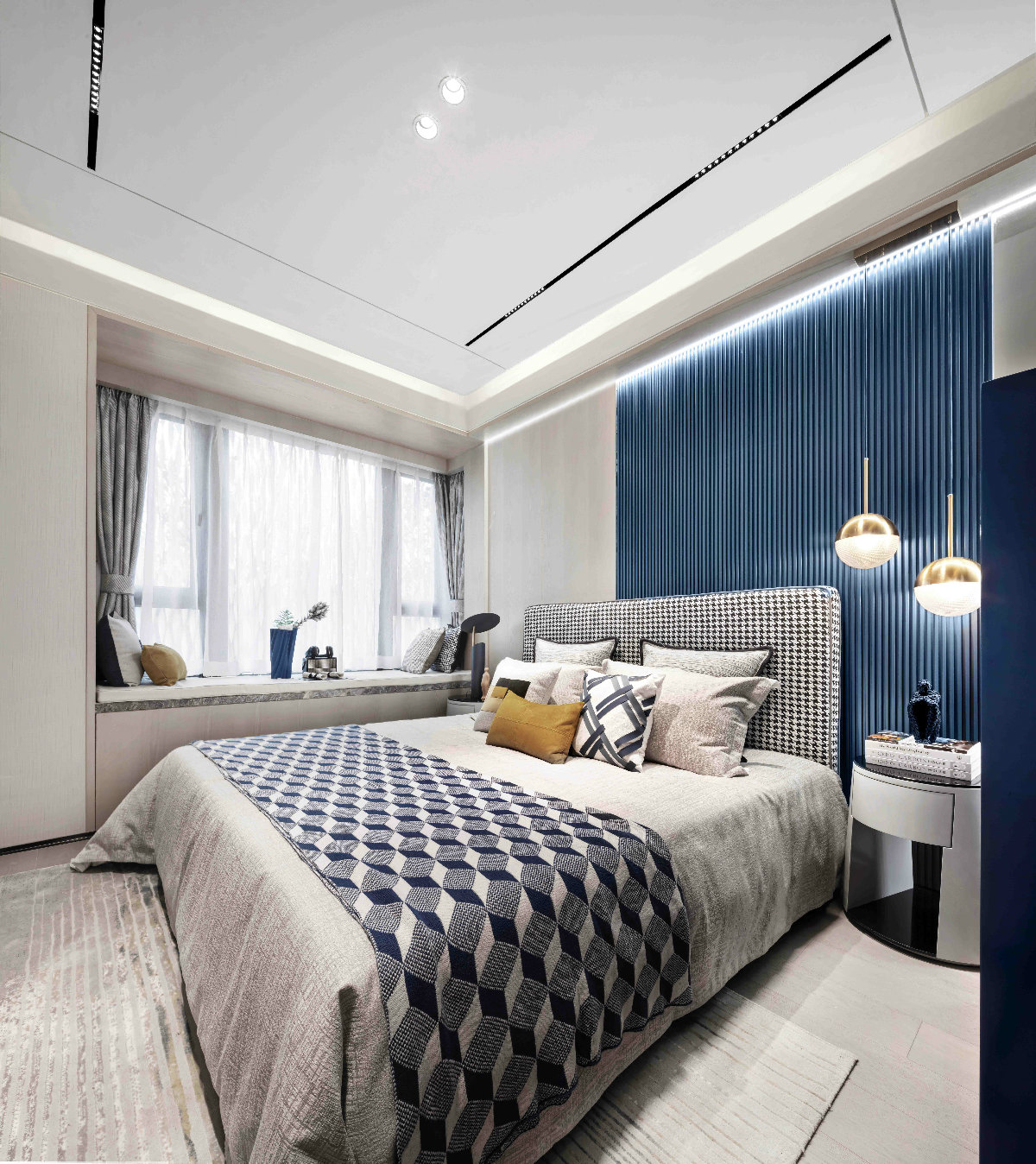 现代摩登风格室内设计家装案例-卧室