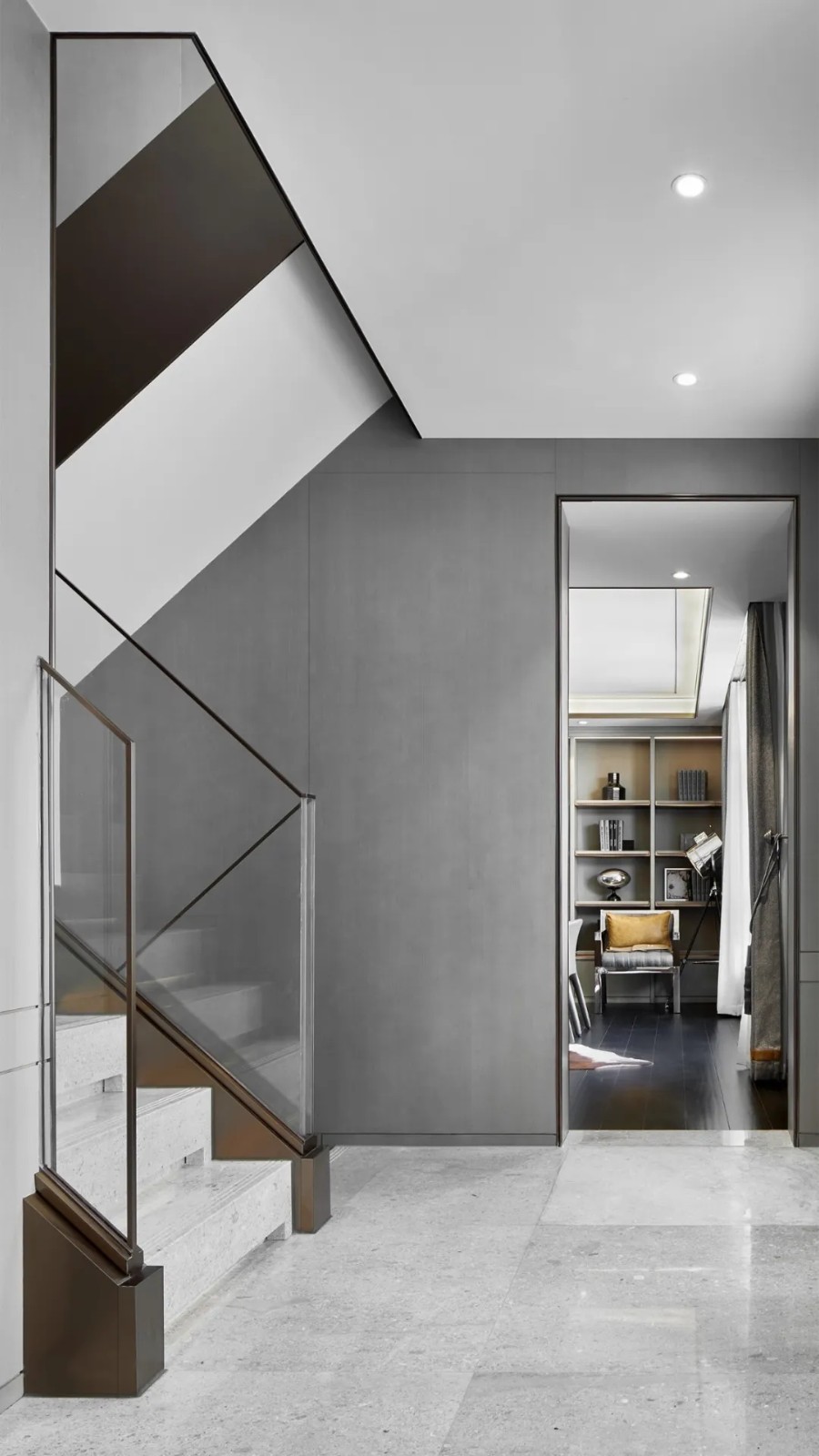 现代简约风格别墅室内设计家装案例-楼梯
