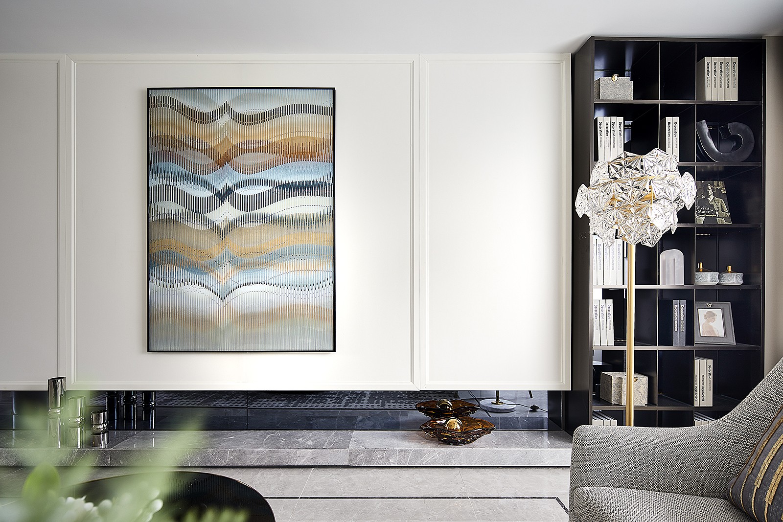 现代美式风格室内设计家装案例-电视背景墙